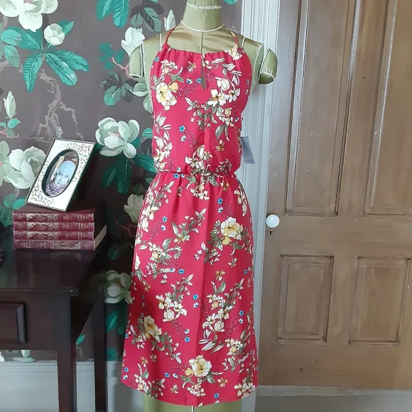 NWOT Velvet Torch Floral Halter Dress - Picture 2 of 8
